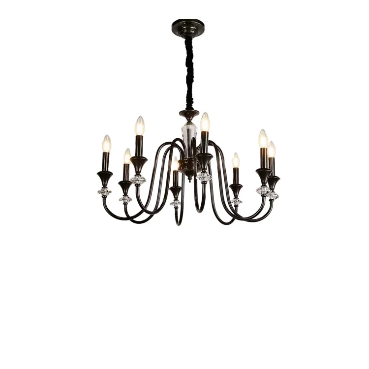 Luxury Vintage Iron Scroll Chandelier Original