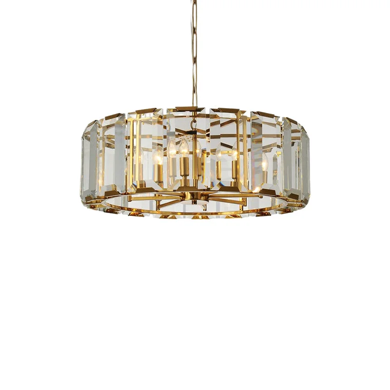 Breathable Crystal Rectangular Chandelier Sophisticated