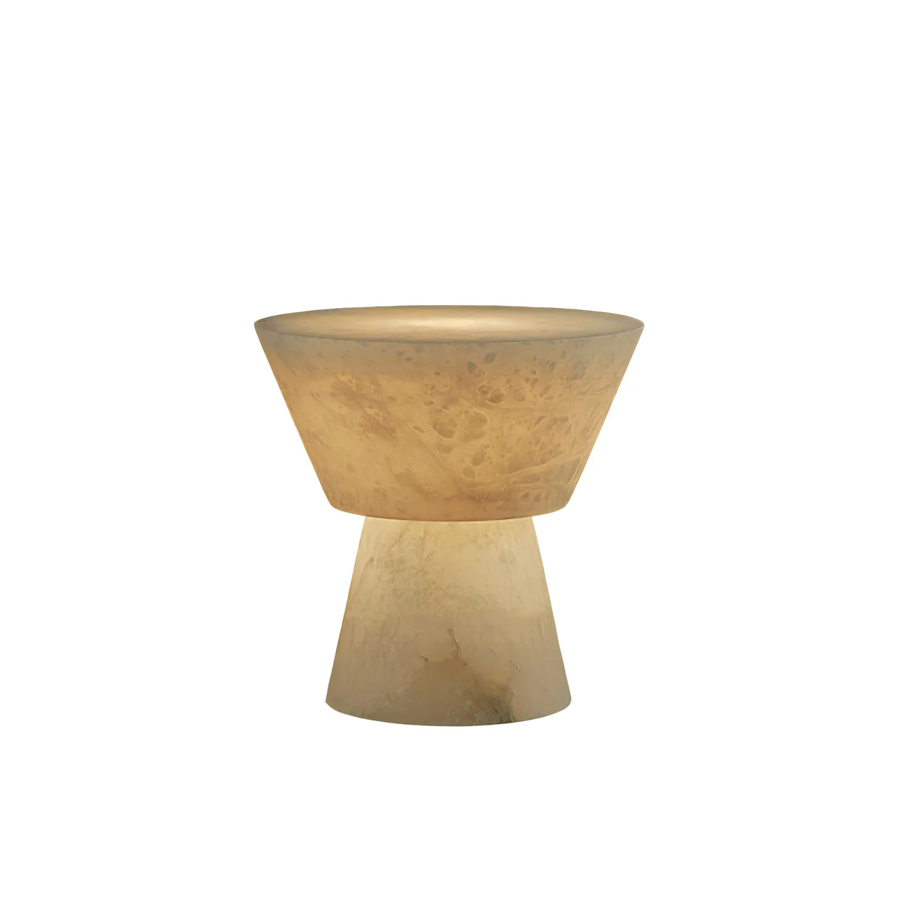 Detailed Conical Alabaster Table Lamp Exceptional
