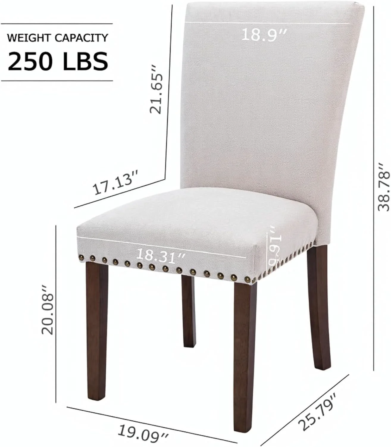 Efficient Beige Upholstered Dining Chairs Featuring High Back Trendy