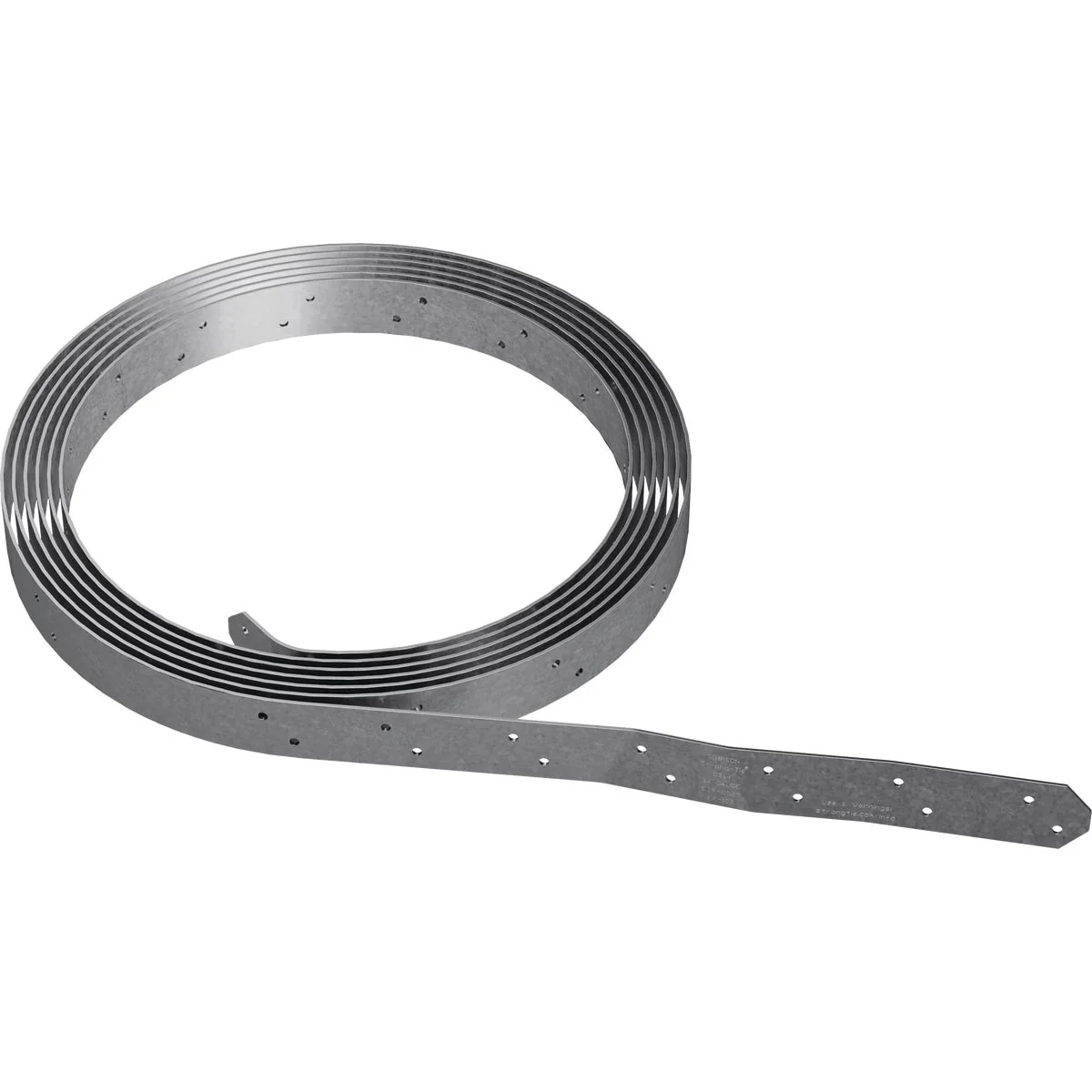 Easy-to-Use Simpson Strong-Tie 1-3 16 in. x 100 ft. Galvanized Steel 14 Gauge Coiled Strapping Refined