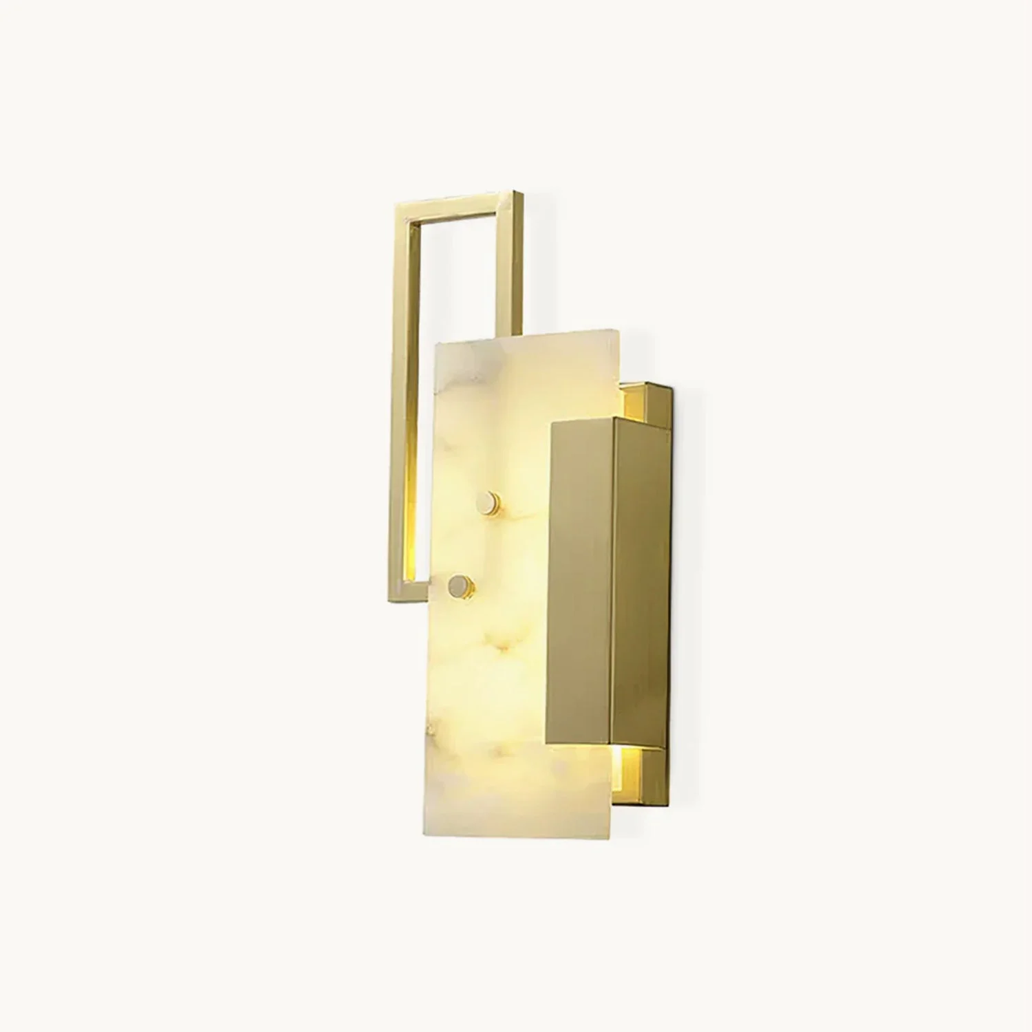 Secure Alabaster Brass Wall Sconce Recyclable