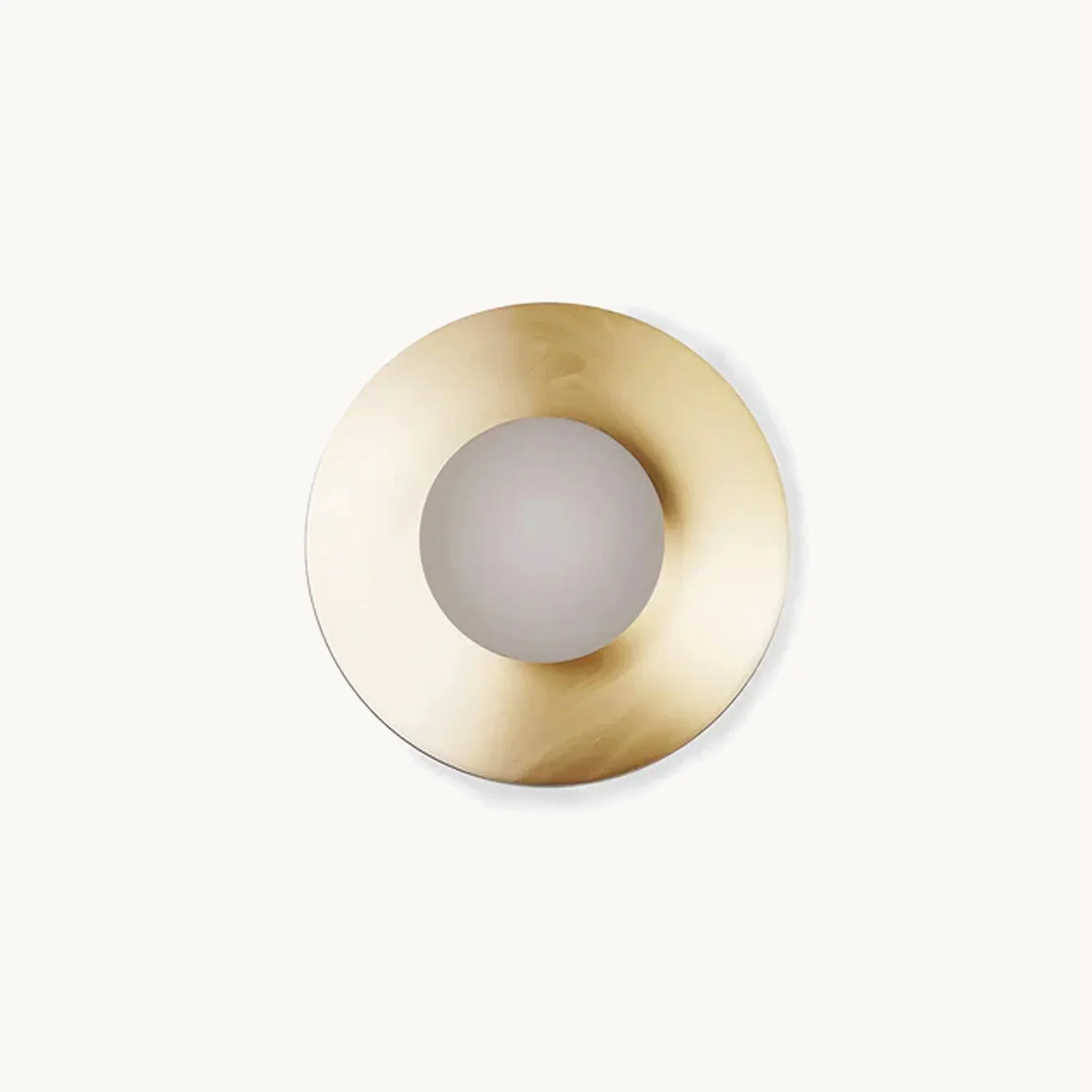 Minimalist Brass Orb Wall Lamp Prestigious
