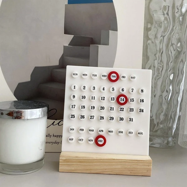 First-Class Mini DIY Desktop Calendar Breathable