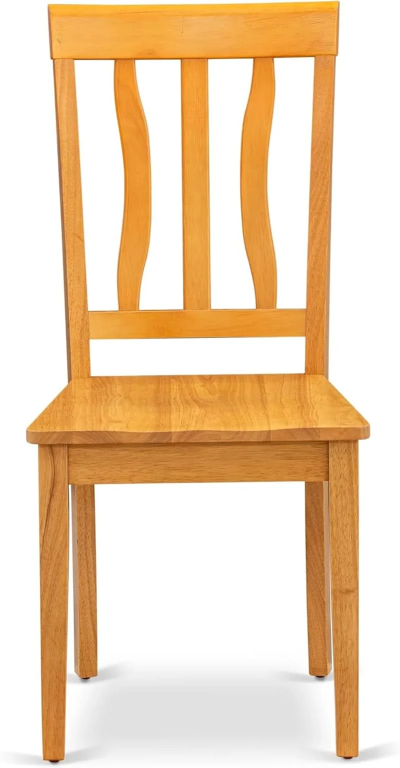 Recyclable Antique Oak ThirtySevenInch Dining Chairs Pair Set Authentic