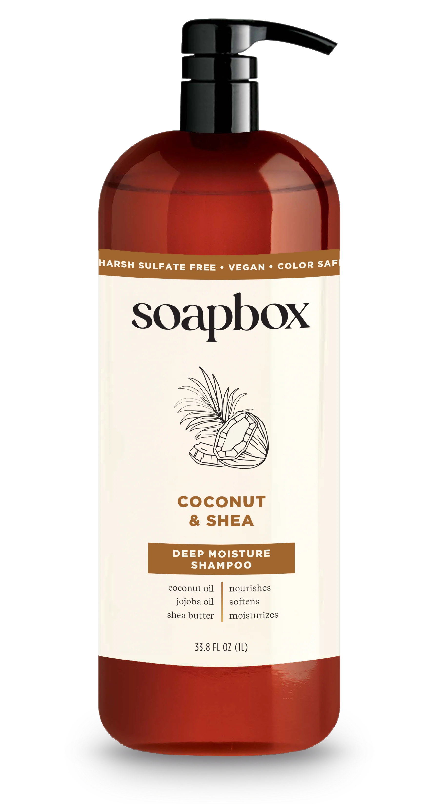 Consistent Soapbox Coconut Shea Deep Moisture Shampoo 1 Liter Unique