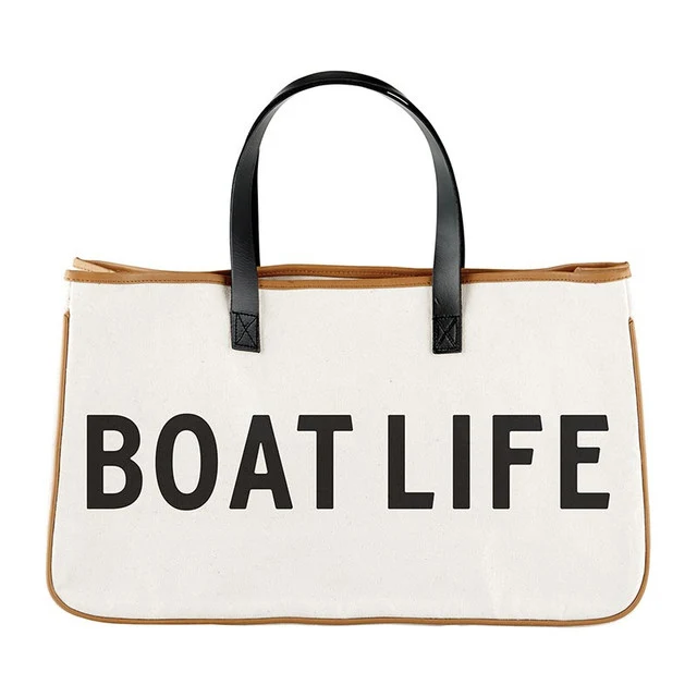 Proven Boat Life Canvas Leather Tote 20 Comfortable