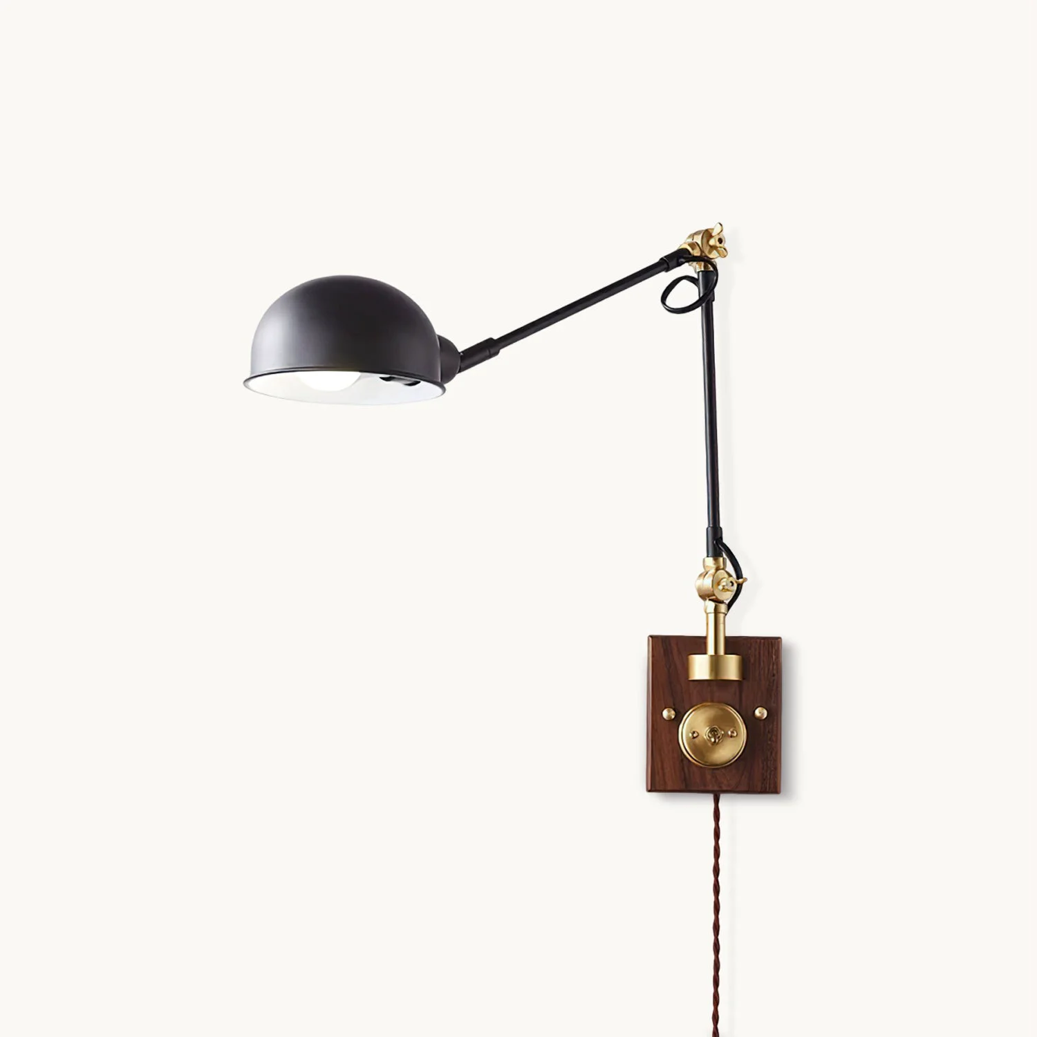 Efficient Gris Plug In Wall Lamp Selected