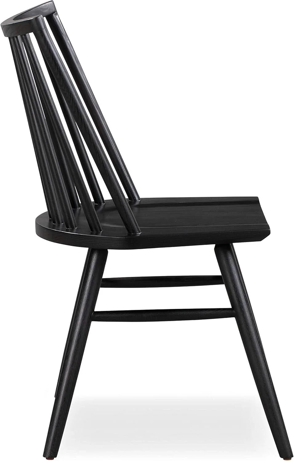 Fine Crafted Talia Windsor UltraMatte Black Ashwood Dining Chair Advanced