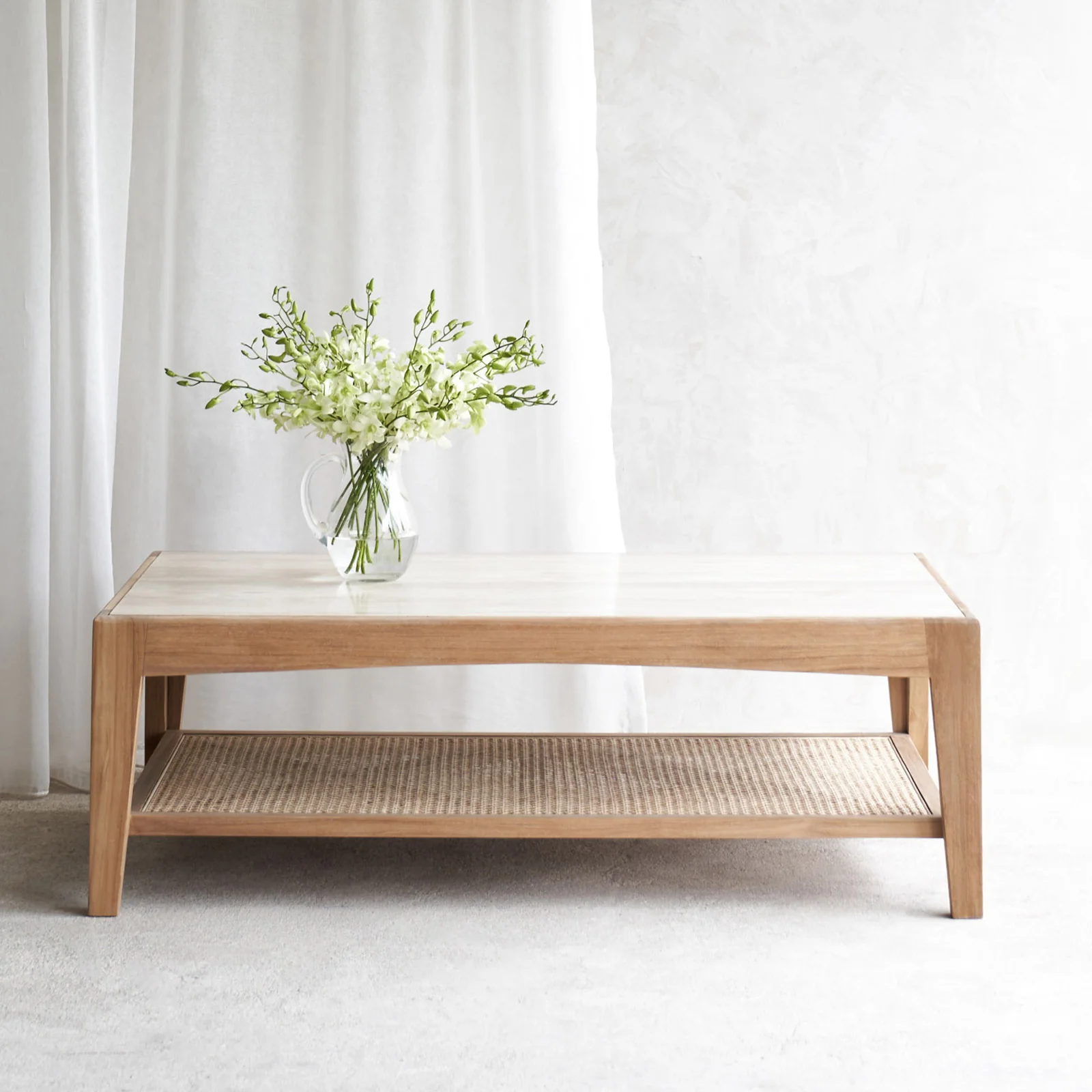 First-Class Catalina Coffee Table Travertine Pure