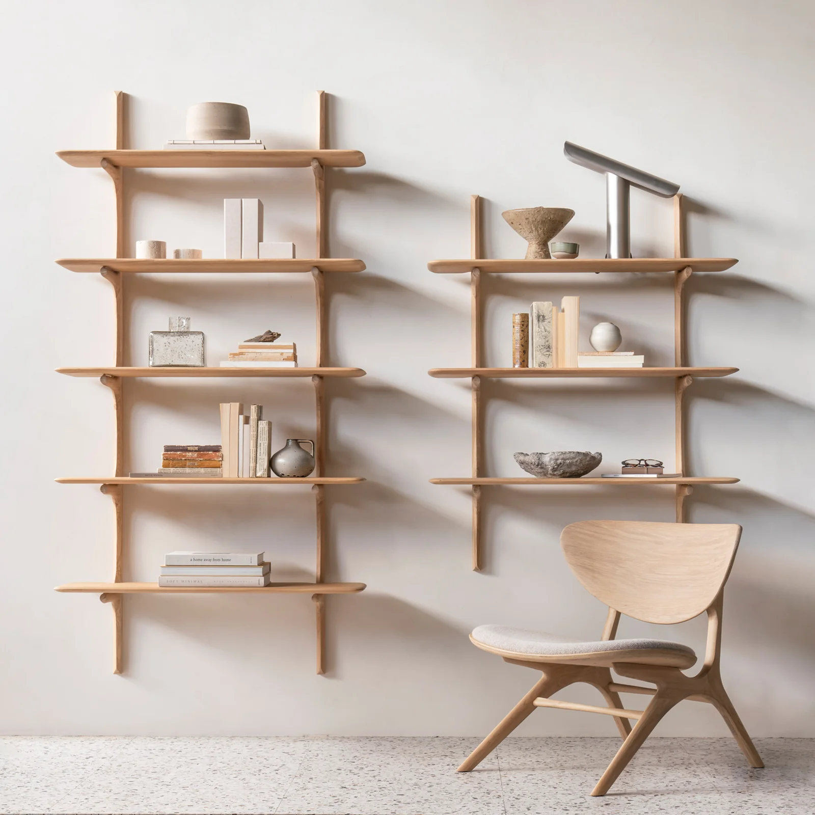 User-Friendly PI Wall Shelves Oak Next-Generation