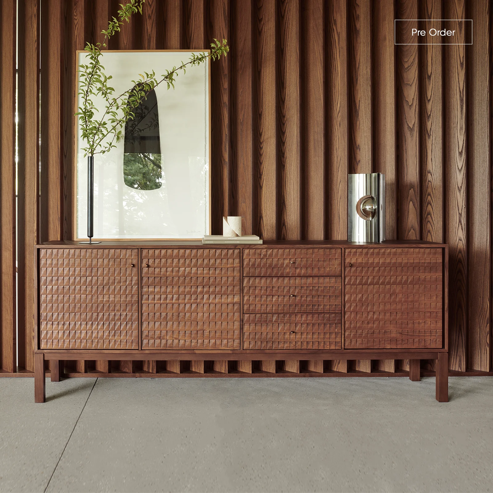 Refined Sono Sideboard Teak 228cm Crafted