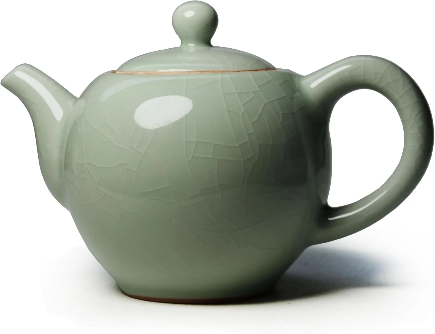 Flexible Small Ceramic Teapot 9oz Tea Pot Chinese Tradition Kiln-changed Glaze Ice Cracked Porcelain Pot kettle Sustainable