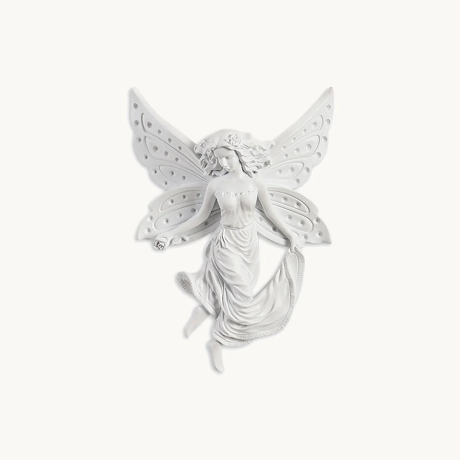 Elegant Angel Resin Wall Lamp Practical