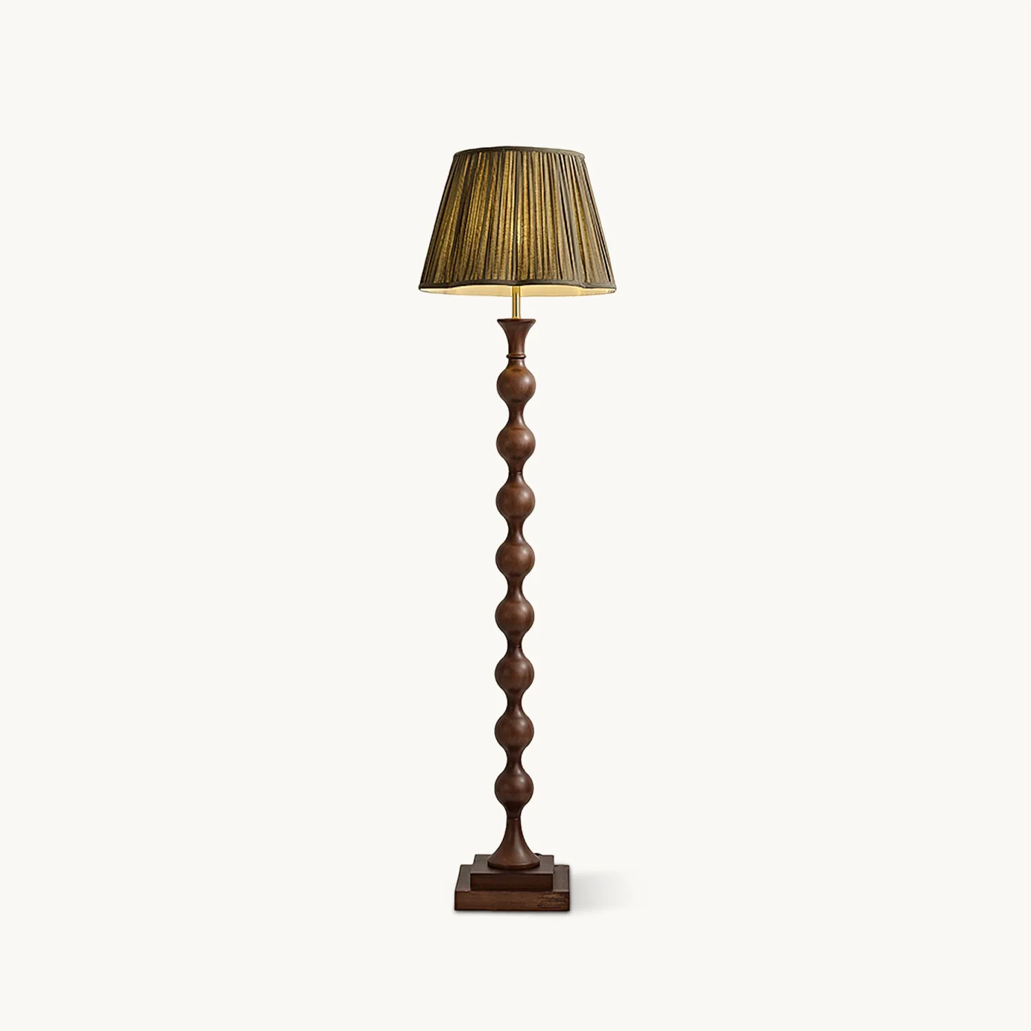 Traditional Beaded Column Floor Lamp Prestigious