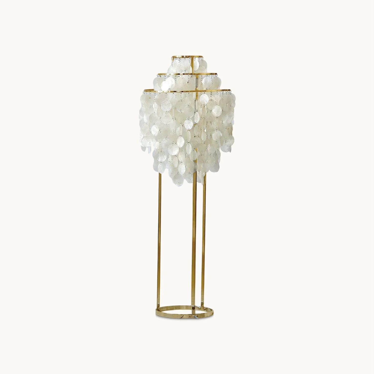 Smooth Fun Shell Floor Lamp Natural