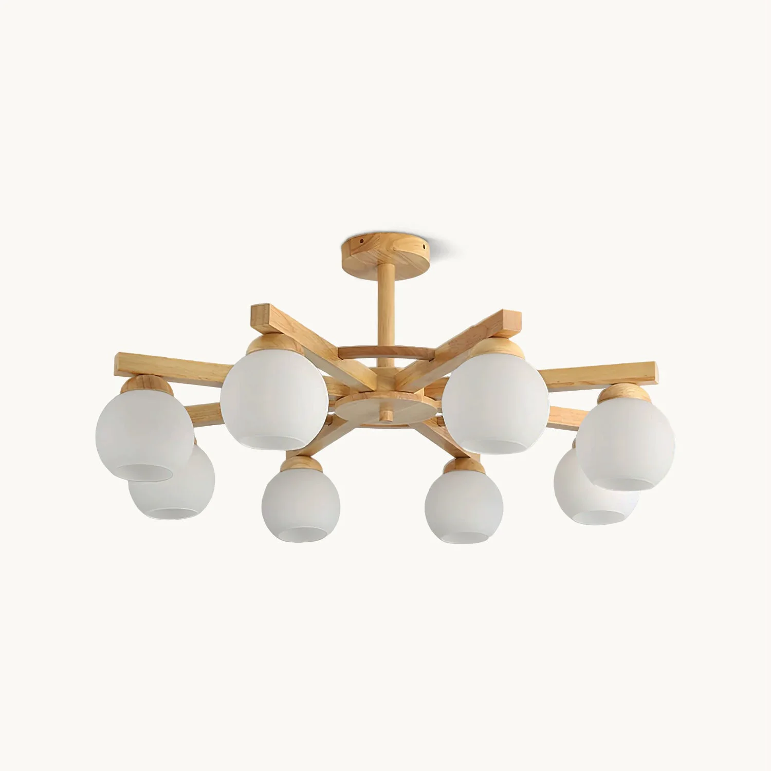 Contemporary Wooden Helm Chandelier Fast