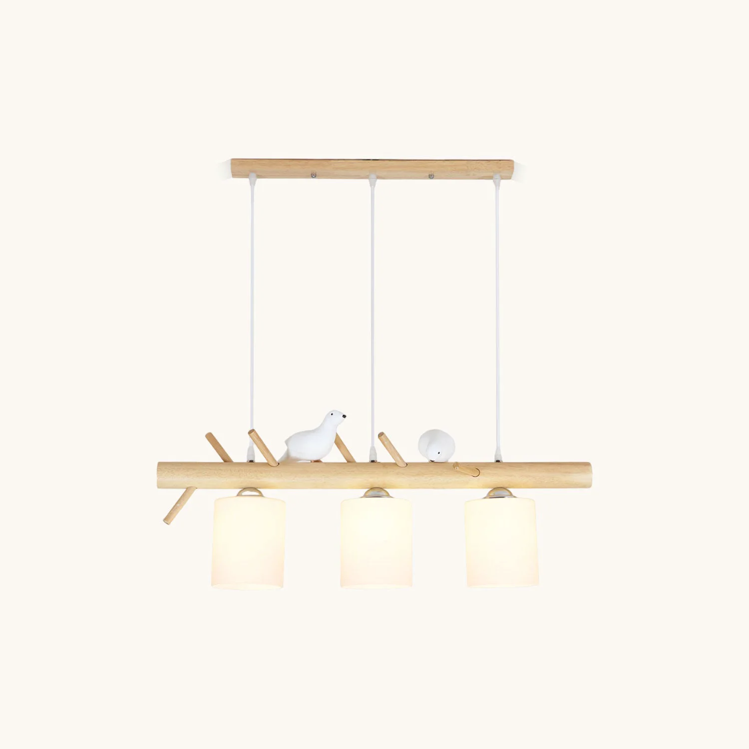 Unique Wooden Bird Chandelier Modern