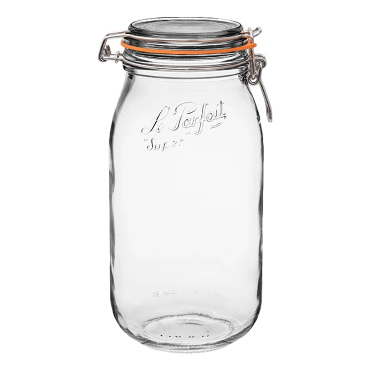 Optimized Le Parfait Storage and Canning Glass Jar 2L Natural