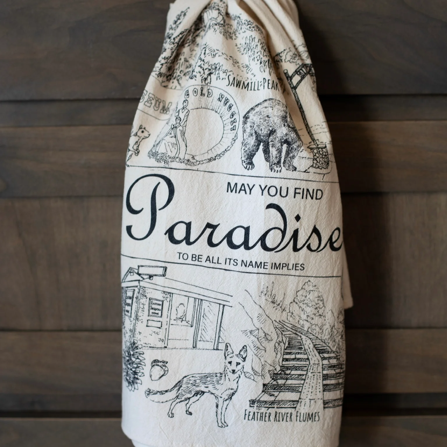 Elegant Paradise Icons Flower Sack Tea Towel 26 Square Verified