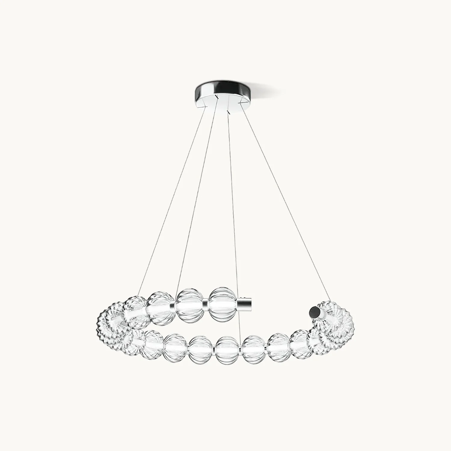 Sustainable Circular Ring Pearl Chandelier Powerful