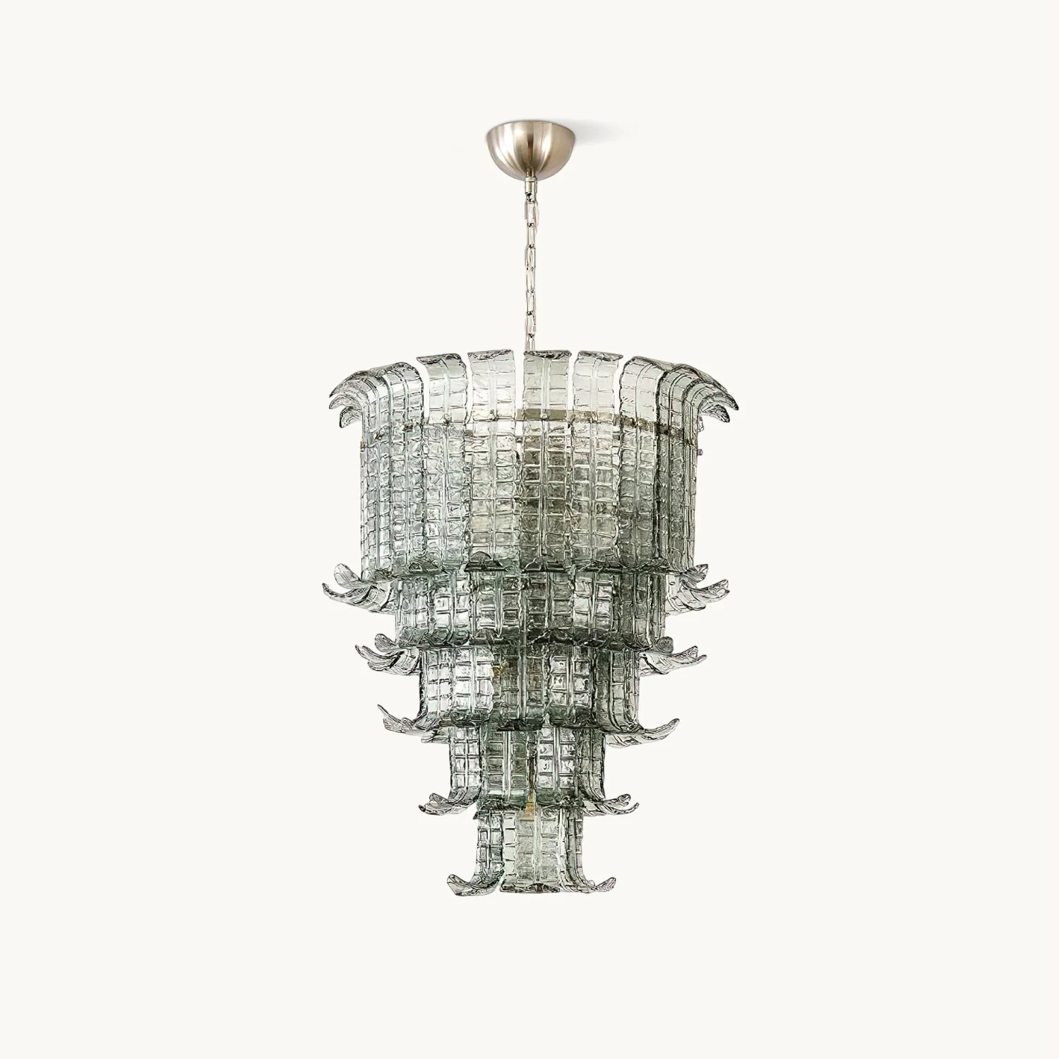 Top-Quality Murano Palm Leaf Chandelier Genuine