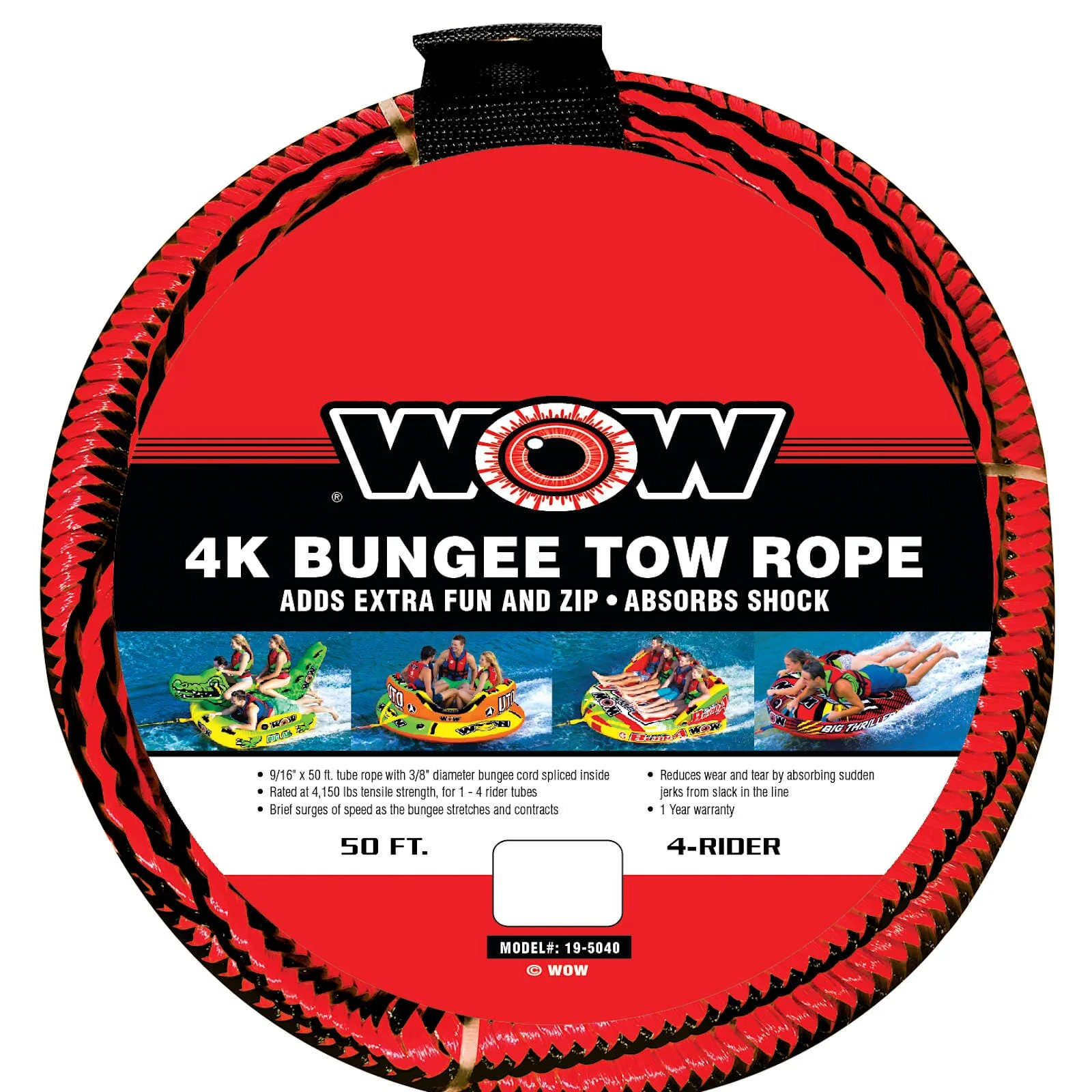 Clean Bungee Tow Rope 50′ Reusable