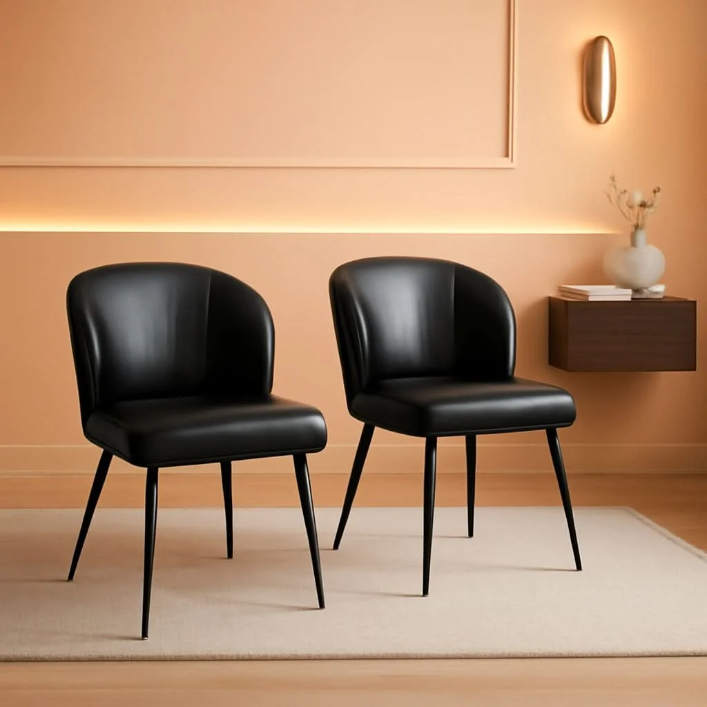 Trusted Charcoal Upholstered Dining Chairs Set Two Metallic User-Friendly