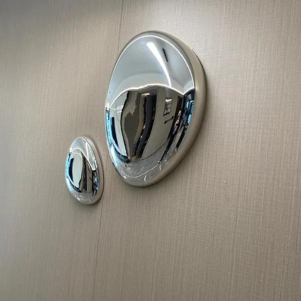 Solid Modern Imitation Stainless Steel Wall Pendant Decor