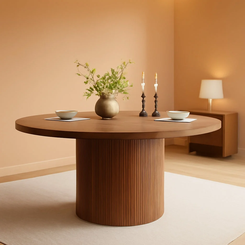 Environmentally Friendly 47 Inches Round Dining Table Contemporary Farmhouse Next-Generation