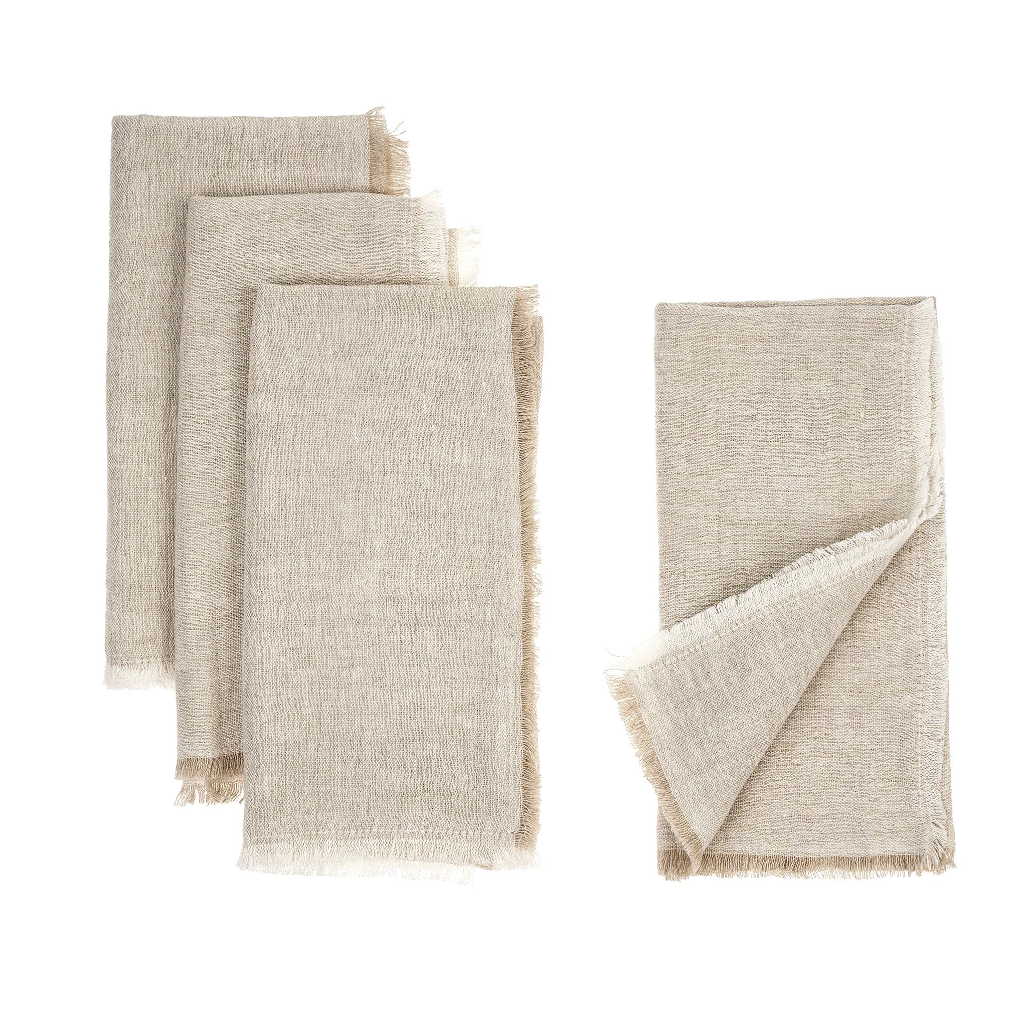 Professional Belgian Linen Napkins Chambray – SET OF 4 Refined