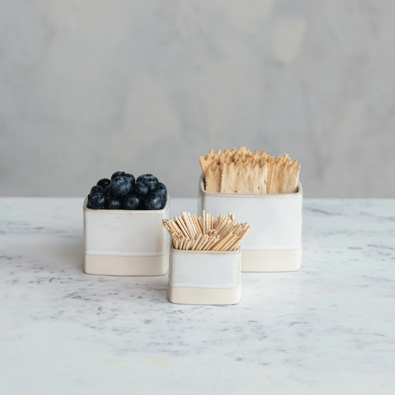 Original Design Ceramic Nesting Containers Minimalist