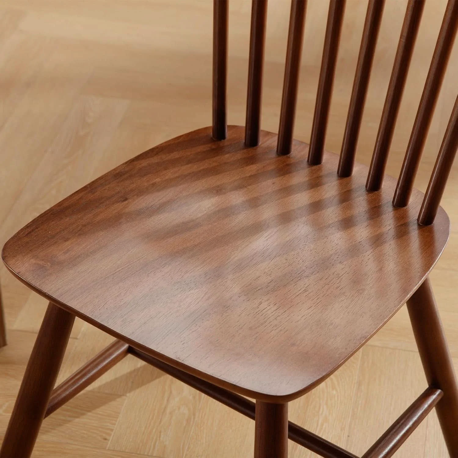 Casual Walnut Windsor Contemporary Dining Chairs Collection Set Healthy