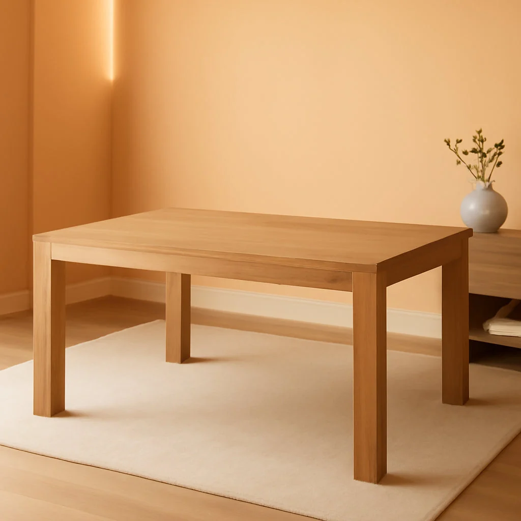 Effective Antique Natural Oak Transitional Rectangular Dining Table Fine Crafted