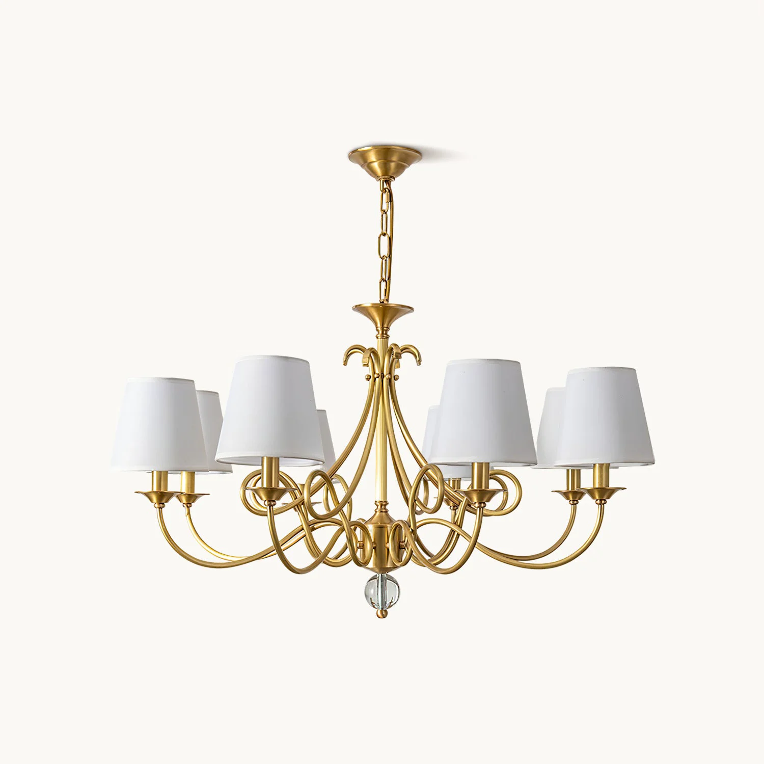 Minimalist Paola Chandelier Crafted