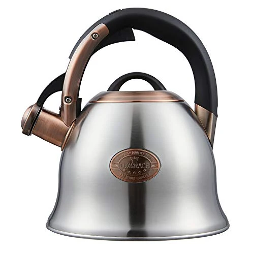 Soft Tea Kettle 2.2 Quart Tea Kettles Stovetop Whistling Teapot Stainless Steel Tea Pots for Stove Top Whistle Tea Pot 2 Count Original Design