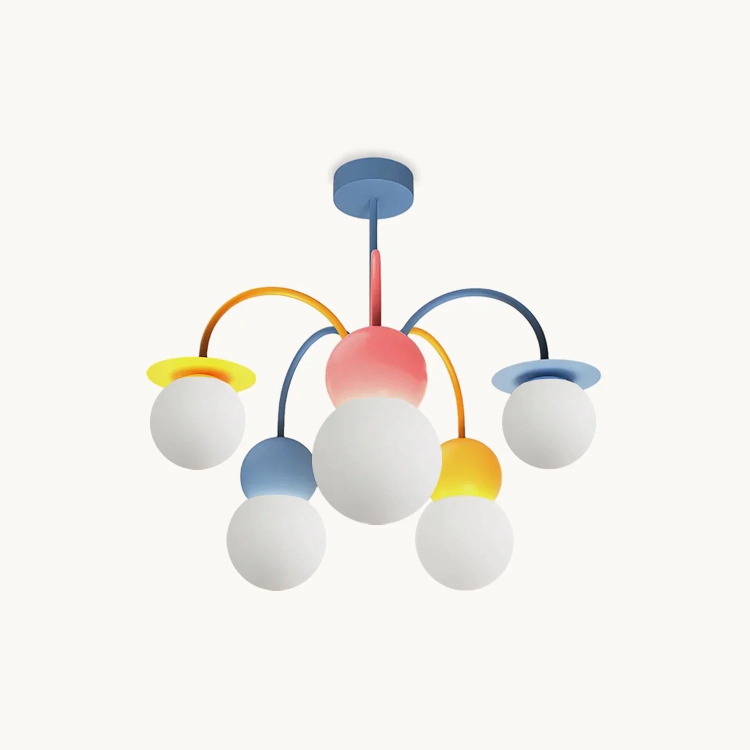 High-End Nordic Macaron Bean Chandelier Professional
