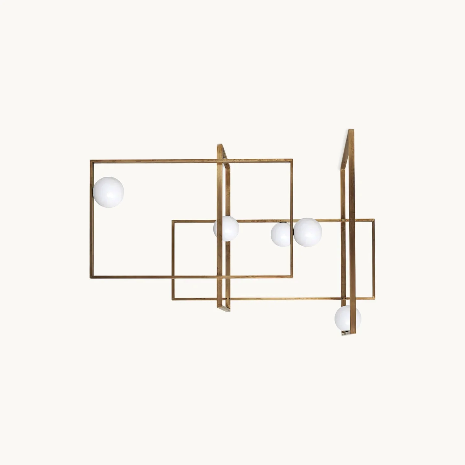 High-Quality Mondrian Rectangular Chandelier Relaxed