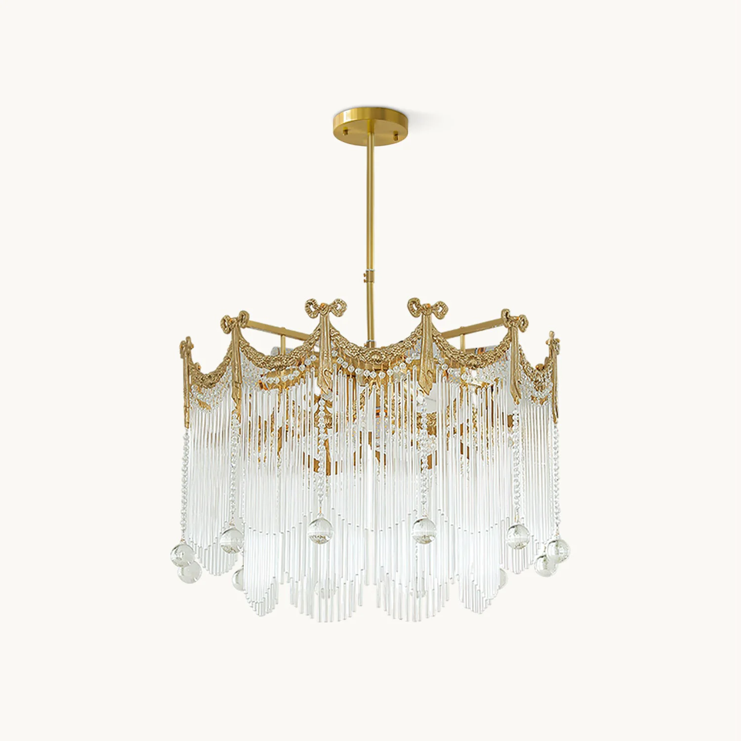 Crafted Palace Water Drop Chandelier Easy-to-Use