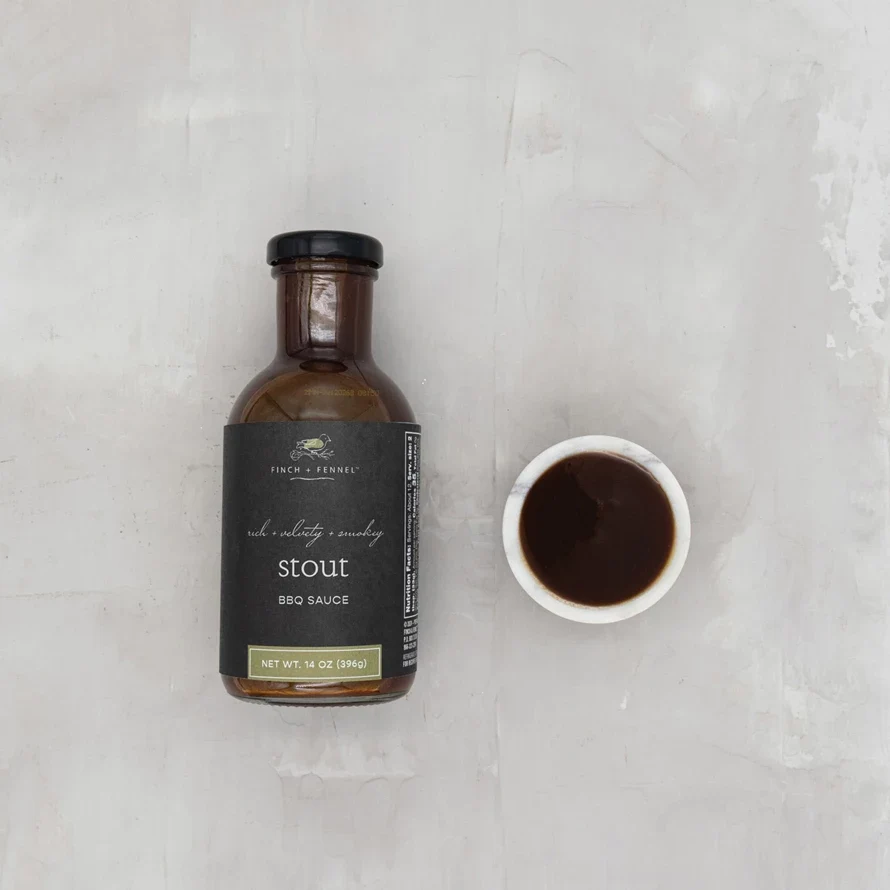 Fine Finch Fennel Stout BBQ Sauce 14 oz Pure
