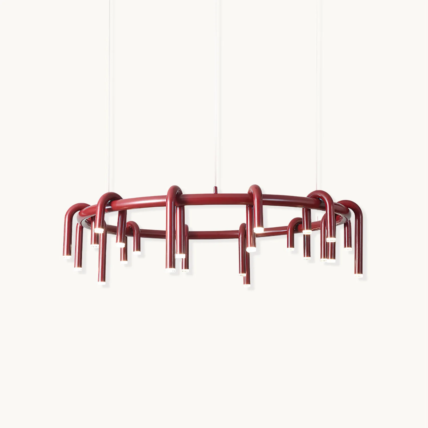 User-Friendly U-Shaped Wrought Iron Chandelier World-Class