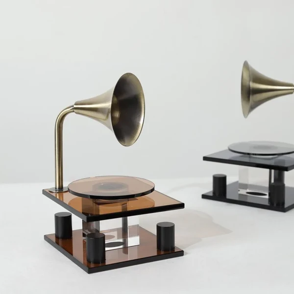 Efficient Decorative Jukebox Crystal Ornament Modern Desk Sculpture Consistent