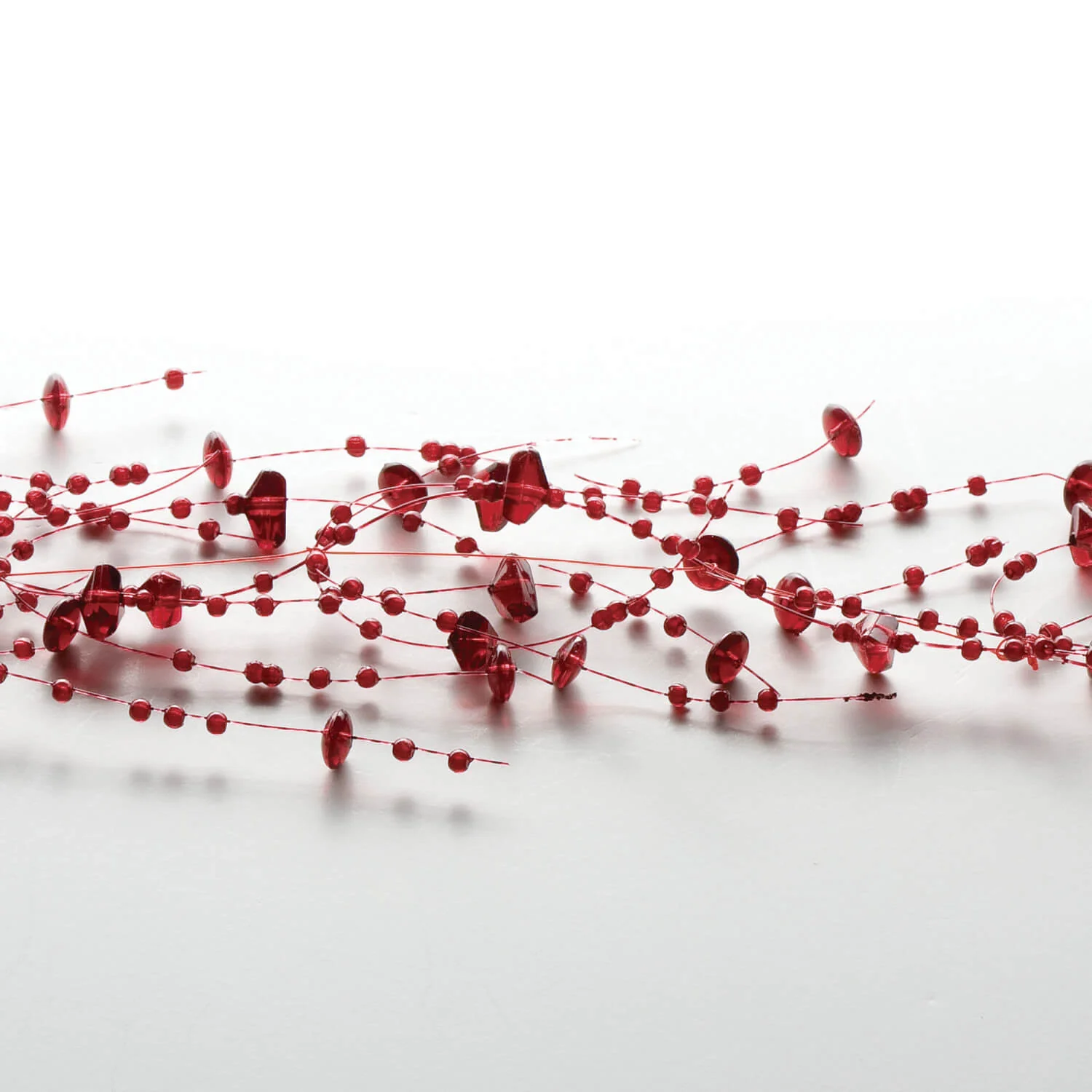 Expertly Made Claret Bead Garland 5′ Trusted
