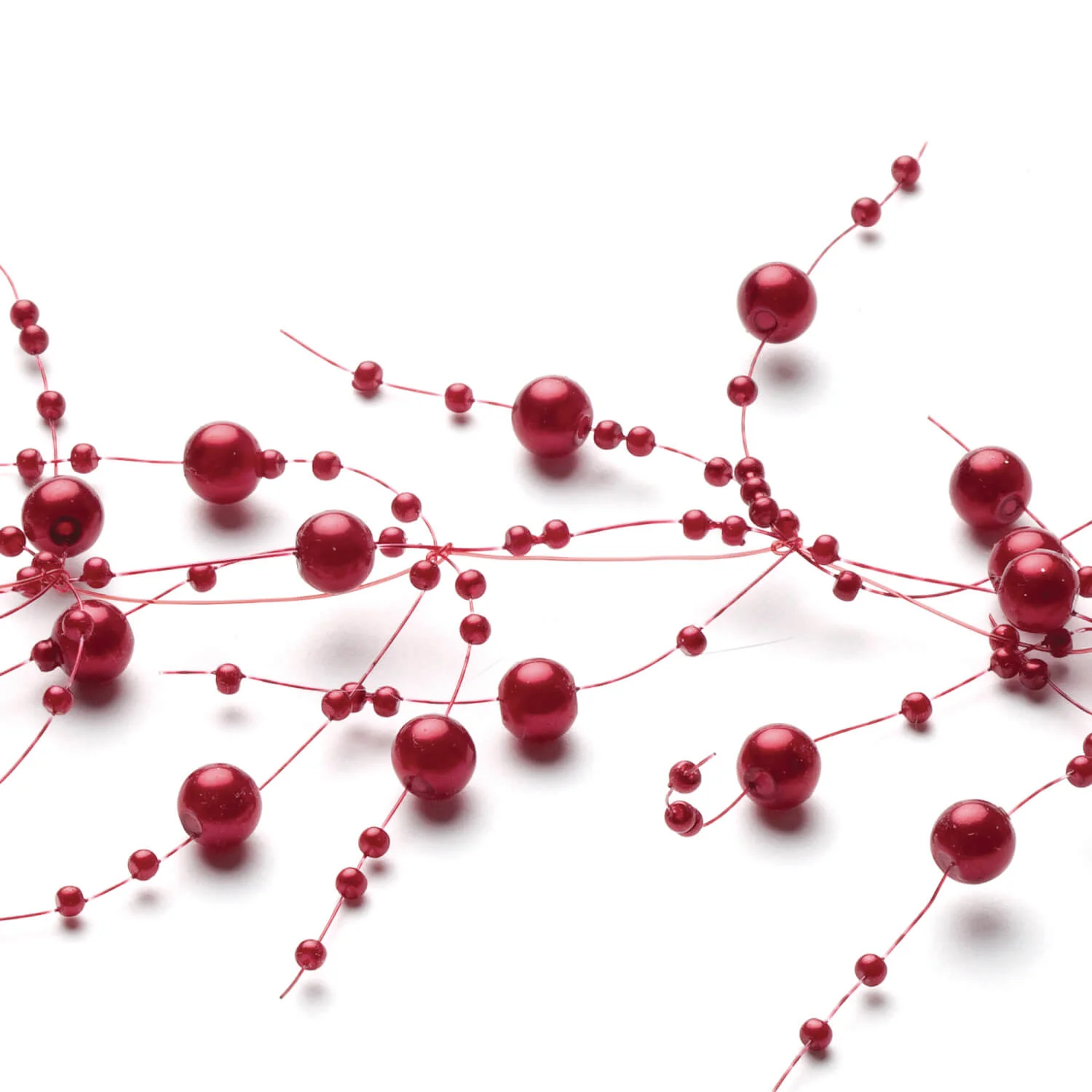Consistent Red Bead Garland 5′ Fast