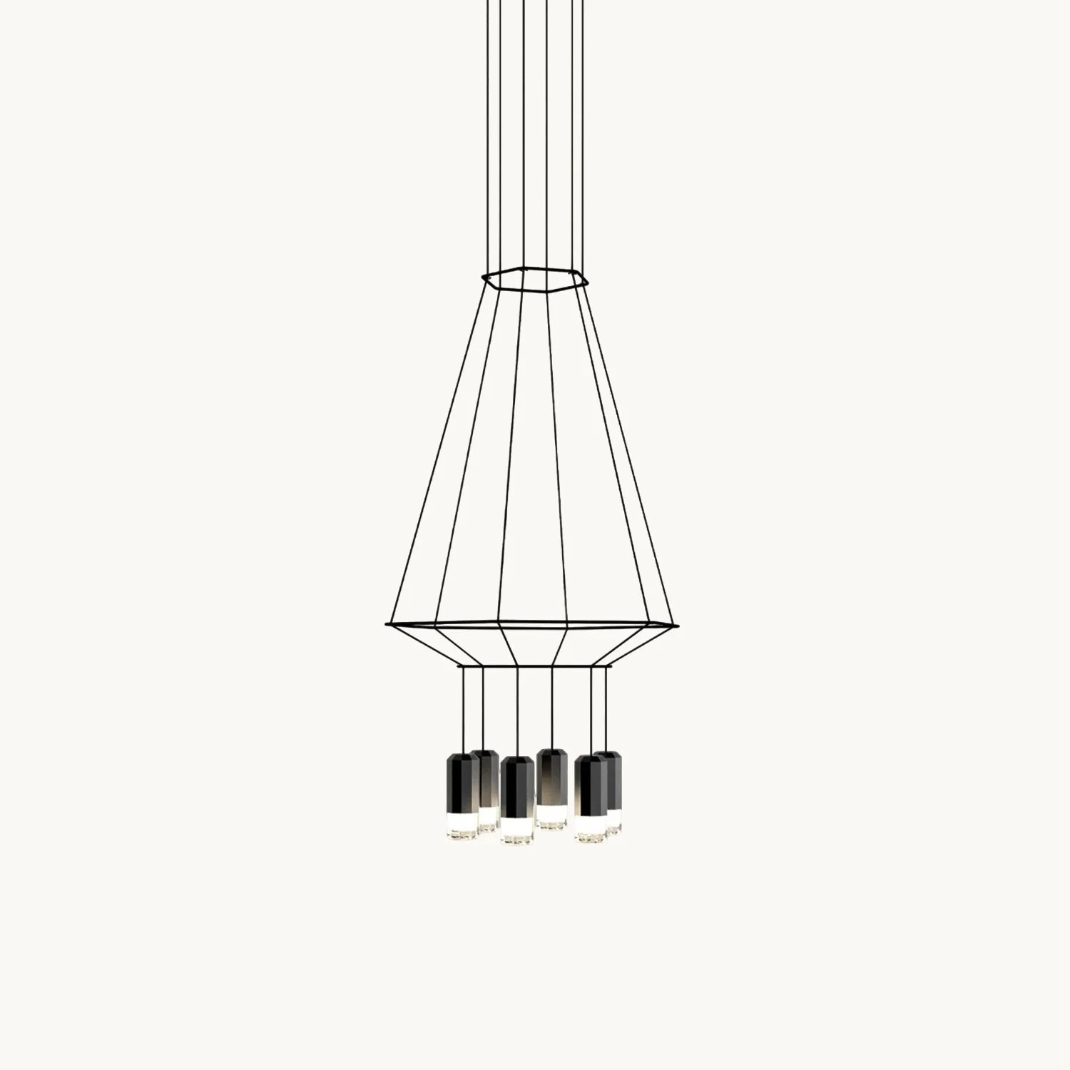 Natural Wireflow Chandelier Environmentally Friendly