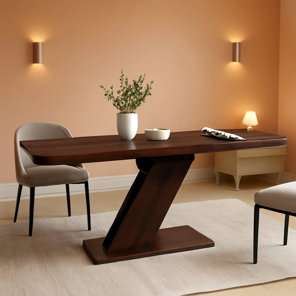 Advanced Walnut Extendable Dining Table 70.87 Inches Modern Top-Quality