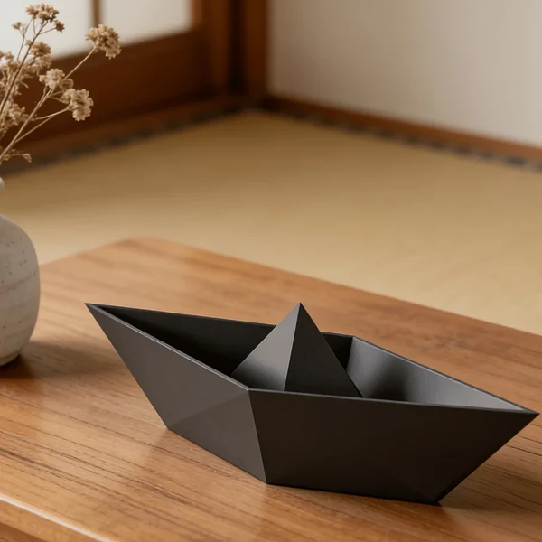 Healthy Origami Boat Tray Ornament Crafted