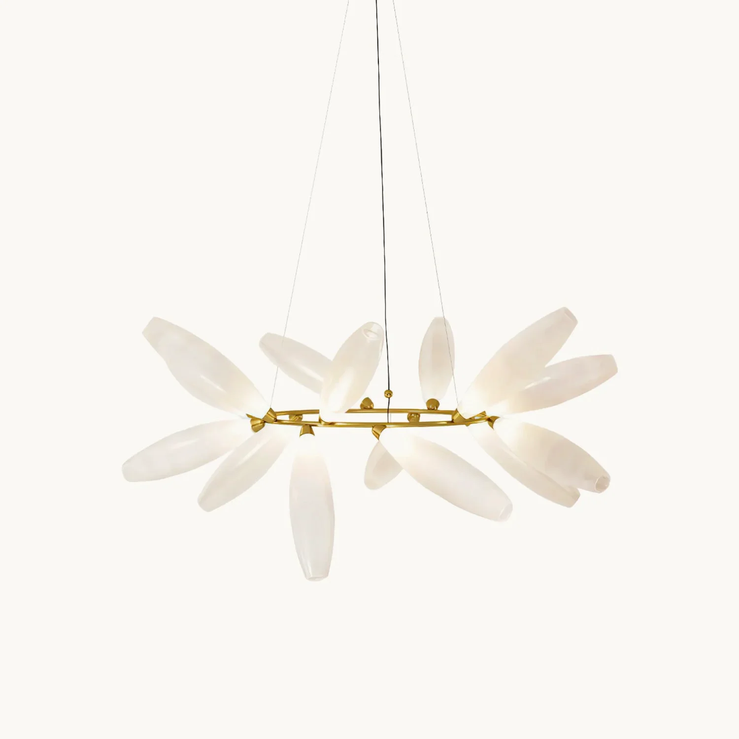 Genuine Rice Grain Glass Chandelier Verified