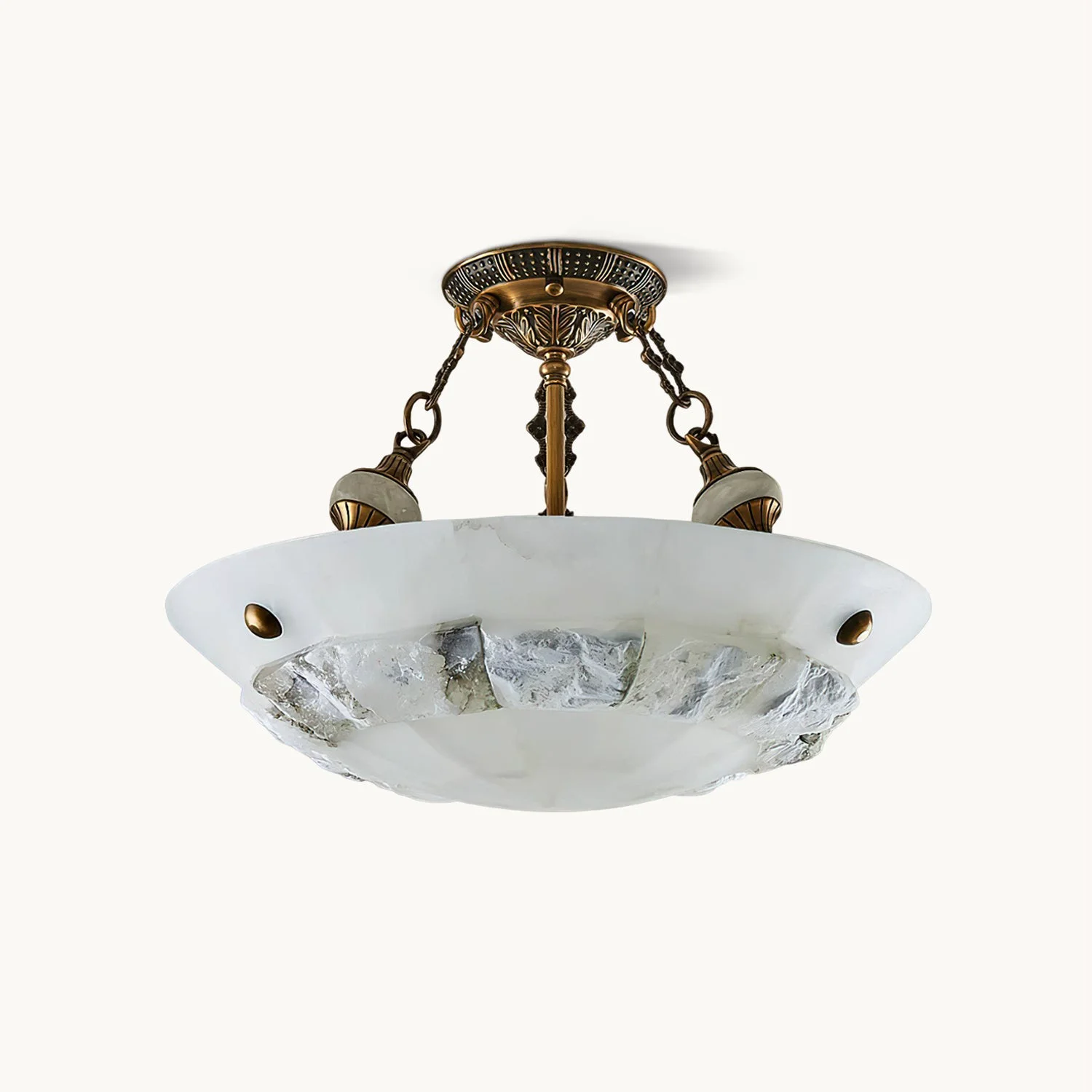 Minimalist Patchwork Bowl Ceiling Lamp Breathable