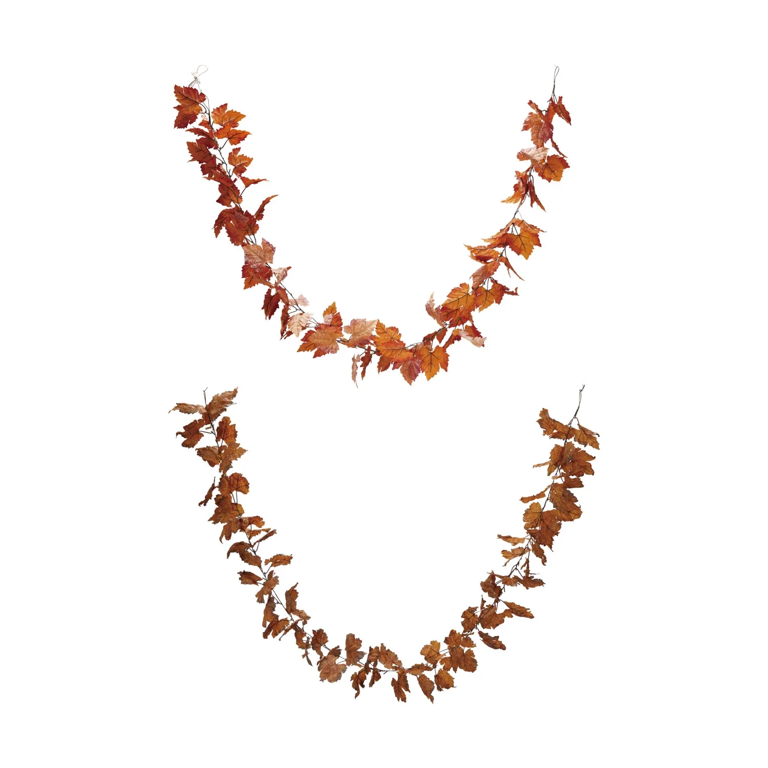 Organic 72 Faux Fall Leaf Garland Secure